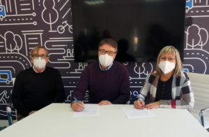 TGO DX signa el nou conveni amb Càritas Parroquial d’Olesa