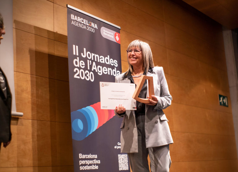 bus4.me receives the Agenda 2030 award from Barcelona City Council for the best contribution to the SDGs by an PIME