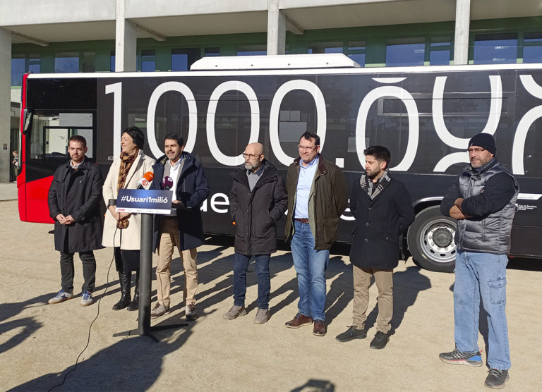 El bus urbà de la Conca d’Òdena celebra la fita d’un milió de passatgers aquest 2023